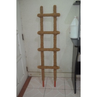 4Ft Bamboo and PVC Coco Ladder for Plant Support| Trellis| Plant Perfect