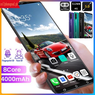 Smart Phone Note 10 64G+4GB Ultra-thin Face/Fingerprint UnLock Android Sale Mobile Cellphone Mobiles Gadgets Free Shipping Factory Unlocked Touch Screen