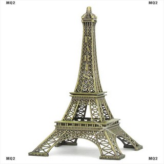 {MQ2}Bronze Tone Paris Eiffel Tower Figurine Statue Vintage Alloy Model Decor 13cm