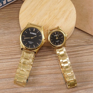 WATCHES✓✁❀[Baak]stainless steel gold couple watch gift #CA08CPCHP