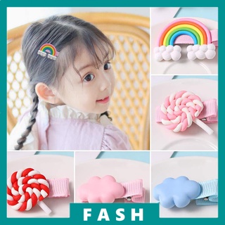 Rainbow Hairpin Korean Hairpin Little Girl Candy Color Cloud Hair Accessories FP