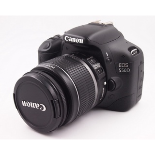 USED Canon EOS 550D 18 MP CMOS APS-C Digital SLR Camera with 3.0-Inch LCD and with EF-S 18-55mm f/3.