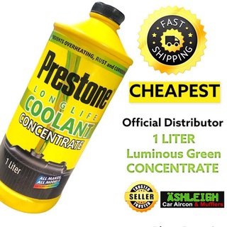 COD Prestone Coolant 1Liter Concentrate car radiator supplies color green long life MhVF