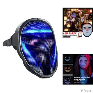 [HOT！] LED Purge Mask Glow Light Up in Dark Hip- Scary Face Mask Cosplay Scary Rave Costume DJ Clubbing Festival Event Supplies with Bluetooth Control App