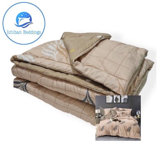 4in1 Japanese Cotton Comforter Bedsheet Set (Reversible) Queen/Double Size