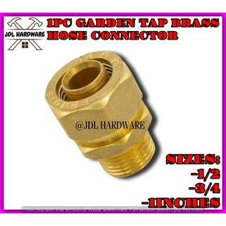 3224 1PCS GARDEN HOSE CONNECTOR (1/2, 3/4, 1INCH) Garden Tap Brass Hose Quick Connector