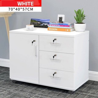 Mobile Filing Cabinet Drawer Side Table with Locks and Wheels 70x40cm MSH