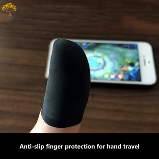 4 Pcs/Set Finger Sleeves Latex Anti-slip Anti-sweat Fingers Protector for Mobile Phone Games
