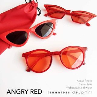 Sunniessideupmnl / ANGRY RED Sunglasses Bundle