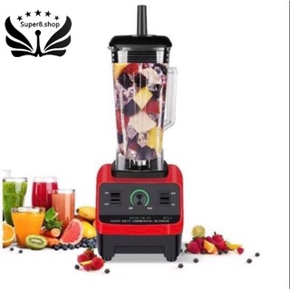 Ready Stock 2L Commercial 3HP Blender Ice Crusher 1500W(Red)