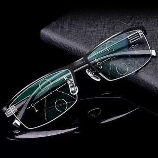 Bifocal distance and near reading glasses Multi-focus automatic adjustment degree Anti-blue Dual Use