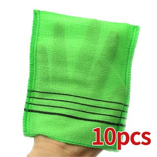 【spot goods】✽○10pcs Body Scrubber Brush Korean Italy Towel Exfoliating Bath Washcloth Green