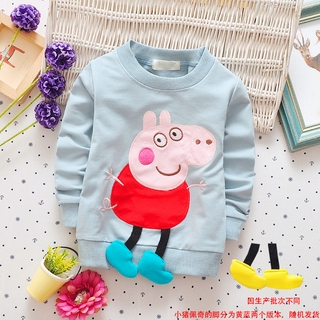 new spring and autumn winter pig Patqi children's Korean version of cotton spandex round tie baby clothes (5)