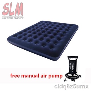 Spot goods ▨bestway king size inflation airbed with pump 183*203*22cm