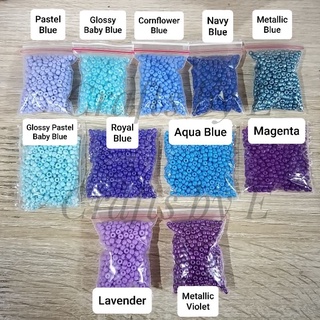 3mm Seed Beads 20 & 50 grams Part 2 (Opaque, Matte, Glossy, Frosted, Pastel Beads) (2)