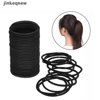 jinkeqnew 40 PcsBlack Elastic Rope Ring Hairband Women Girls Hair Band Tie Ponytail Holder jinkeqnew