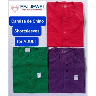 ▨◙❄12 DARK COLORS - Camisa de chino SHORTsleeve for ADULT ( EFJ JEWEL Brand ) Size XS to XL