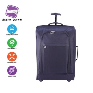 YaM4 Bag2u【HOT 2 IN 1】20 inch Luggage Cabin Size Hidden Trolley Handle Ultra Light Weight Travel Sui