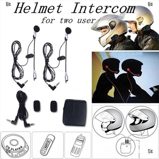 (ljc my) Motorcycle Helmet Interphone Walkie Talkie Communication Intercom Headphone Kf0O