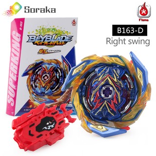Flame B163 Brave Valkyrie with Rubber with LR Launcher Beyblade Burst Kid Toys Set