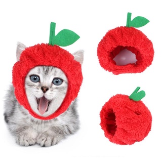 Cute Pet Cat Headdress Small Dog Cat Costume Easter Apple Shape Hat For Cat Dog Halloween Clothes Fancy Dress Pet Accessoires