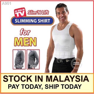 【ins】♣❐Men's Body Shaper Slimming Vest Slim N Lift Vest Body Shaper Hot slimming vest for men, Slim
