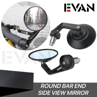 Universal Round Bar End Rear Mirrors Side View Mirror CNC Alloy side mirror for motorcycle