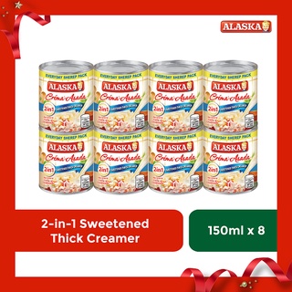 Alaska Crema-Asada 2-in-1 Sweetened Thick Creamer Everyday Sherep Pack 150ml | Set of 8