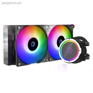 ◙❉ID - COOLING ZOOMFLOW 240 x 5 v center iridescence synchronous ARGB one-piece water-cooled radiator
