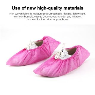 Non Woven Shoe Cover Pink Disposable