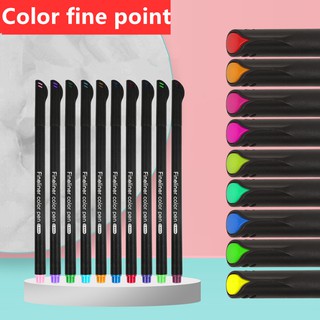 12pcs colored marker Highlighter pen ballpen Painting pen 0.4mm Line Writing Drawing Set (2)