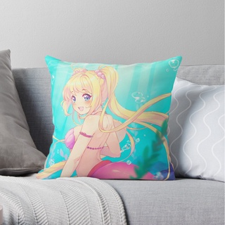 Pillow Case Cushion Cover Squarees Mermaid Melody Throw Pillow Great Square Pillowcases Decorative Cushion Covers Bench Sofa Decoration