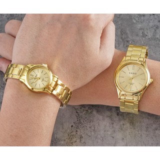 LW Stainless steel Gold couple design watch gift (1)