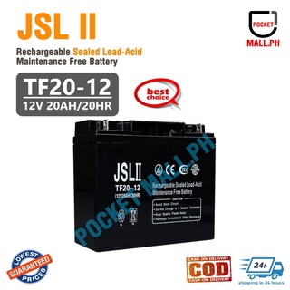 ❉JSL II Brand 12V 7AH/12AH/17AH/20AH Rechargeable Sealed Lead-Acid Battery For UPS and Solar COD✯