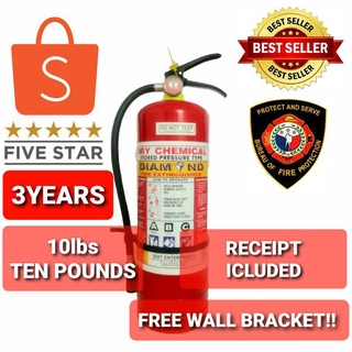 TOP HOT3 YEARS 10lbs FIRE EXTINGUISHER / DRY CHEMICAL TYPE / BRAND NEW / REFILLABLE