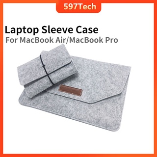Laptop Sleeve Case Shockproof Felt Bag For MacBook Air,MacBook Pro, with Small Felt Accessory Bag