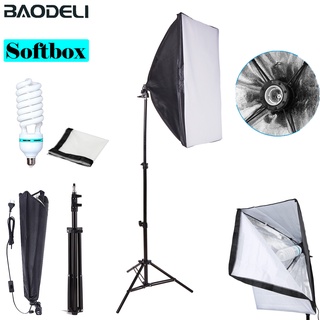 Photographic Equipment Photo Studio Soft Box Kit With Triopod Video Lamp Holder E27 LED Lighting (1)
