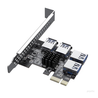 Psy PCI-Express 16X Slots Riser Card PCI-E 1X to External 16X PCI-e USB 3.0 Adapter