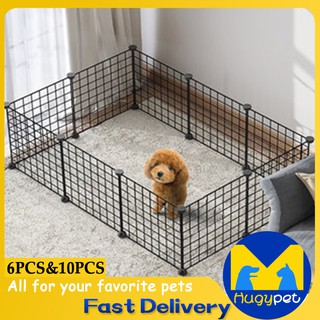 DIY Pet Metal Wire Kennel Extendable Pet Fence Dog Cat Cage (1)