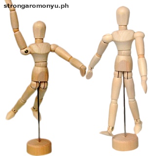 【strongaromonyu】 5.5" Drawing Model Wooden Human Male Manikin Blockhead Jointed Mannequin Puppet [PH] (6)