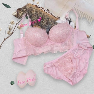 YUME NEW ARRIVAL HIGH QUALITY LINGERIE SET DOUBLE PADDED PUSH UP NON WIRE SEXY PANTY #YMBPS26