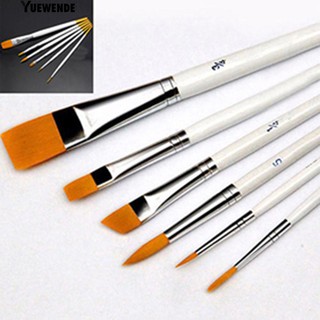 6 Pcs Art Painting Brushes Set Acrylic Oil Watercolor Artist Paint Brush Tool