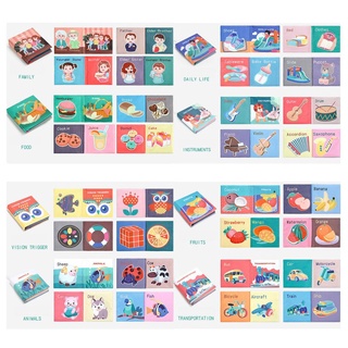 8pcs Baby Soft Cloth Books In English Set Early Learning Educational Toys Washable Books Interactive
