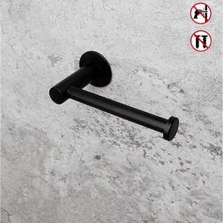 Free Nail Adhesive Toilet Paper Holder 304 Stainless Steel Black Roll Paper Holder Bathroom Toilet