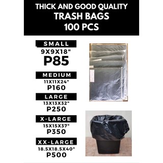 Trash Bags / Garbage Bags - 100 pcs