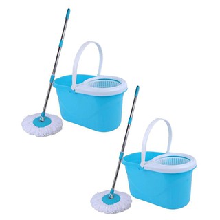 buy 1 get 1 360 (plastic) spin mop (blue & blue)