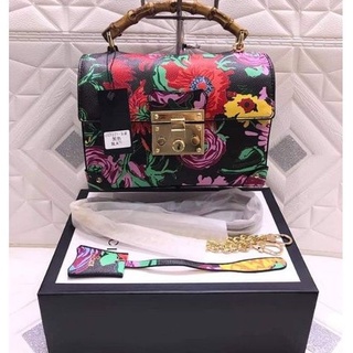 GUCCI FLORAL BAG WITH COMPLETE INCLUSIONS