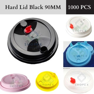 Hard Lid w/ FREE Heart 90MM (100 pcs/Bundle) For Hard Milk Tea Cups & Slim Milk Tea Cups / 90mm Lid