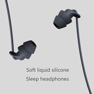 Sleep headphones 3.5mm in-ear earplugs Hifi liquid silicone soft earphones for sound insulation