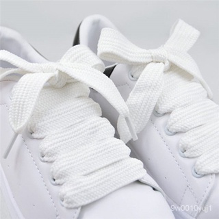 1 pair Quality Simple Style 3 Colors Shoe Laces Unisex Polyester Shoelaces 1.5CM Wide Double Layer S